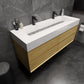 Halo 60“ Double Sink Floating Bathroom Vanity