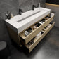 Halo 60“ Double Sink Floating Bathroom Vanity