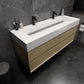 Halo 60“ Double Sink Floating Bathroom Vanity