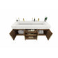 Boreal 60” Double Sink Floating Bathroom Vanity