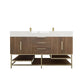 Boreal 60“ Double Sink Freestanding Bathroom Vanity