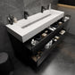 Halo 60“ Double Sink Floating Bathroom Vanity