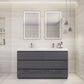 Anderson 60” Double Sink Freestanding Modern Bathroom Vanity