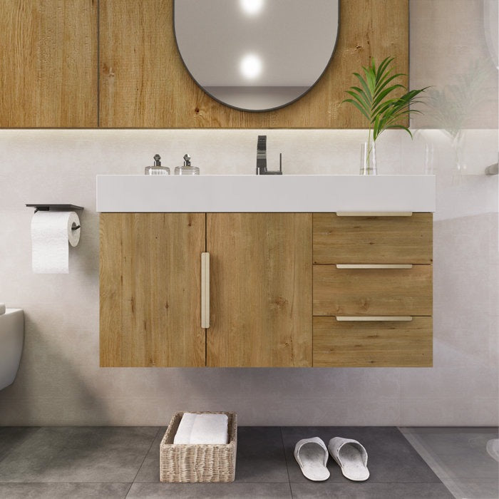 Boreal 36" Floating Bathroom Vanity (Right Drawers)