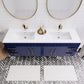 Aqua 72“ Double Sink Floating Bathroom Vanity