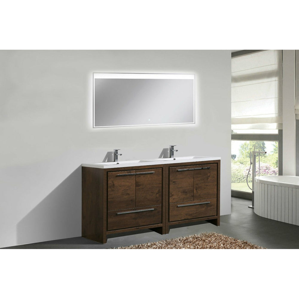 Lucia 72" Double Sink Classic Freestanding Bathroom Vanity