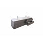 Erba 72" Double Sink Floating Bathroom Vanity