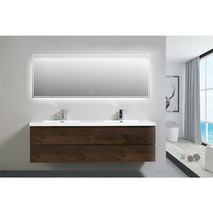 Anderson 72“ Double Sink Floating Bathroom Vanity