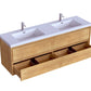 Erba 72" Double Sink Floating Bathroom Vanity