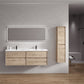 Fiora 72" Double Sink Floating Bathroom Vanity