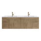 Aqua 72“ Double Sink Floating Bathroom Vanity