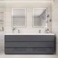 Anderson 84” Double Sink Freestanding Modern Bathroom Vanity