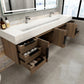 Boreal 84" Double Sink Floating Bathroom Vanity