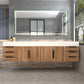 Boreal 72" Double Sink Floating Bathroom Vanity (Side Drawers)