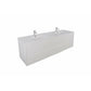 Erba 84" Double Sink Floating Bathroom Vanity