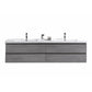 Anderson 84“ Double Sink Floating Bathroom Vanity