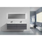 Anderson 84“ Double Sink Floating Bathroom Vanity