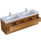 Erba 84" Double Sink Floating Bathroom Vanity