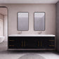 Aqua 84" Double Sink Floating Bathroom Vanity