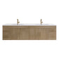 Aqua 84" Double Sink Floating Bathroom Vanity