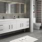 Aqua 84" Double Sink Floating Bathroom Vanity