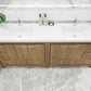 Lucia 84" Double Sink Classic Freestanding Bathroom Vanity