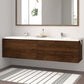 Anderson 84“ Double Sink Floating Bathroom Vanity