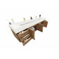 Boreal 84" Double Sink Floating Bathroom Vanity