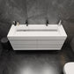 Halo 60“ Double Sink Floating Bathroom Vanity