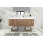 Boreal 60” Double Sink Floating Bathroom Vanity