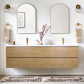 Anderson 84“ Double Sink Floating Bathroom Vanity