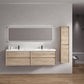 Fiora 84" Double Sink Floating Bathroom Vanity