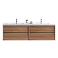 Fiora 84" Double Sink Floating Bathroom Vanity