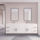 Aqua 84" Double Sink Floating Bathroom Vanity